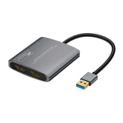 खरीदें USB3.0 से डुअल HDMI एडाप्टर 2 मॉनिटर के लिए HDMI पोर्ट 4K 60Hz वीडियो मैक OS सपोर्ट पर ऑनलाइन निर्माण