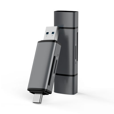 αγορά Φορητός αναγνώστης πολλαπλών καρτών USB 3.2 Gen 1 με συνδέσεις USB C και USB A Wholesale διαδικτυακή κατασκευή