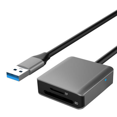 Buy USB3.2 Type A Gen 1 2 In 1 Card Reader With 20cm USB A Extension Cable online manufacture