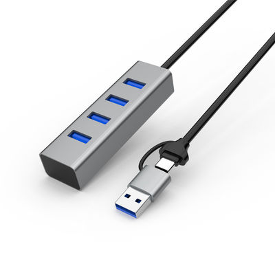 satın almak 60CM Uzatma USB Kablosu ile Çift Arayüzlü USB3.0 HUB USB Hub OEM Hizmeti Çevrimiçi üretim