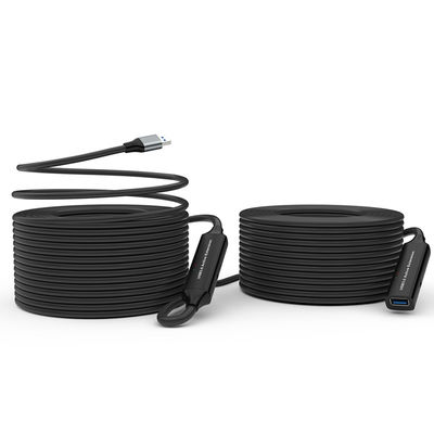 buy 10 Meters USB 3.0 Active Extension Cable Two Signal Booster Industrial Grade Supplier online manufacture