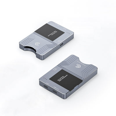 Buy CFexpress TYPE B And XQD Card Reader With USB3.2 Gen2 USB C M.2 NVMe SSD Enclosure online manufacture