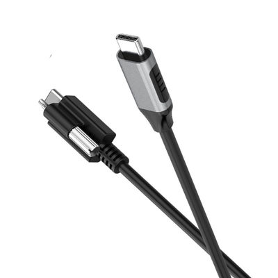 Buy 1m 2m 3m 5m USB C To USB C 20Gbps Cable With Lock Screw Design 5m For Conference System online manufacture