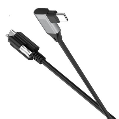 comprar Cabo USB C Parafuso Para USB C 90 Graus 5m Para Transmissão de Vídeo Áudio Dados Energia Fabricação em linha