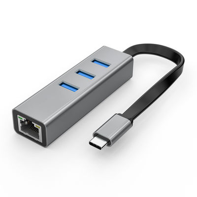 buy Flexible USB C Cable Expansion Three USB A HUB And Gigabit Ethernet USB C Hub With Gigabit Ethernet Wholesale online manufacture