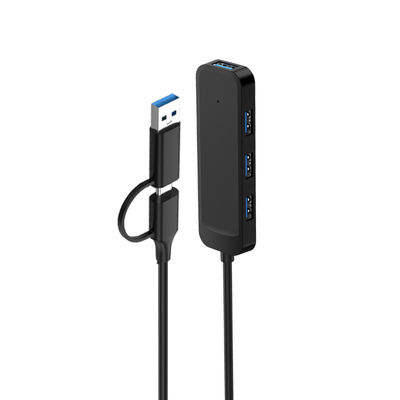 Buy 4 Ports USB TYPE-A and TYPE-C 3.0 Combo HUB in ABS Plastic Materials online manufacture