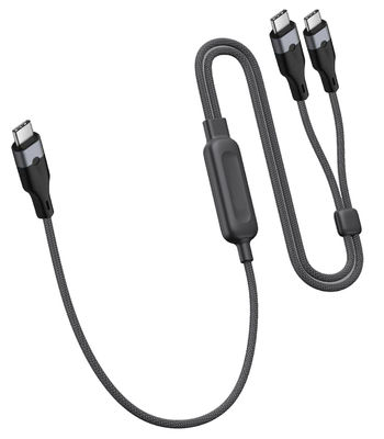 comprar 140W 2 IN 1 USB C a USB C Cable de carga para computadoras portátiles 2.0 Cable de datos Fabricación en línea